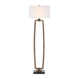 Modern European furniture - Carved Antique Gold Floor Lamp - www.oroa.com