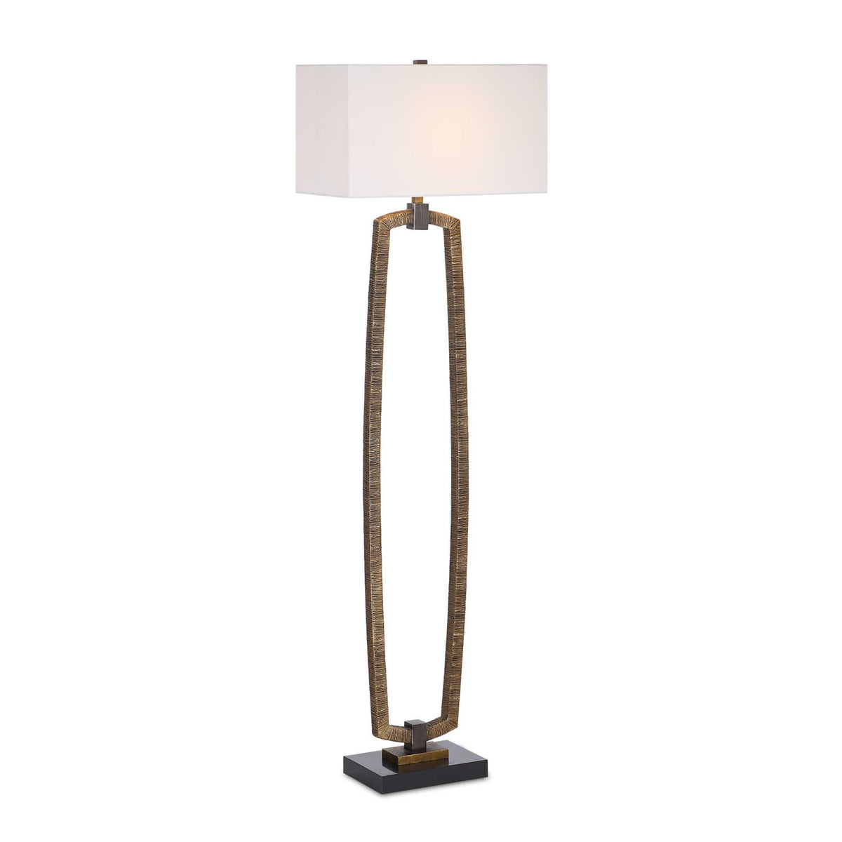 Modern European furniture - Carved Antique Gold Floor Lamp - www.oroa.com