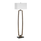 Modern European furniture - Carved Antique Gold Floor Lamp - www.oroa.com