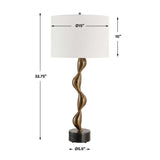 Modern European furniture - Organic-Curved Bronze Table Lamp by Uttermost Remolino - www.oroa.com