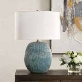 Modern European furniture - Textured Ceramic Table Lamp - www.oroa.com