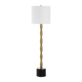 Antique Brass Stem Buffet Lamp by Uttermost Ezra