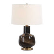 Modern European furniture - Smoky Black Glass Table Lamp by Uttermost Buchanan - www.oroa.com