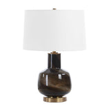 Modern European furniture - Smoky Black Glass Table Lamp by Uttermost Buchanan - www.oroa.com
