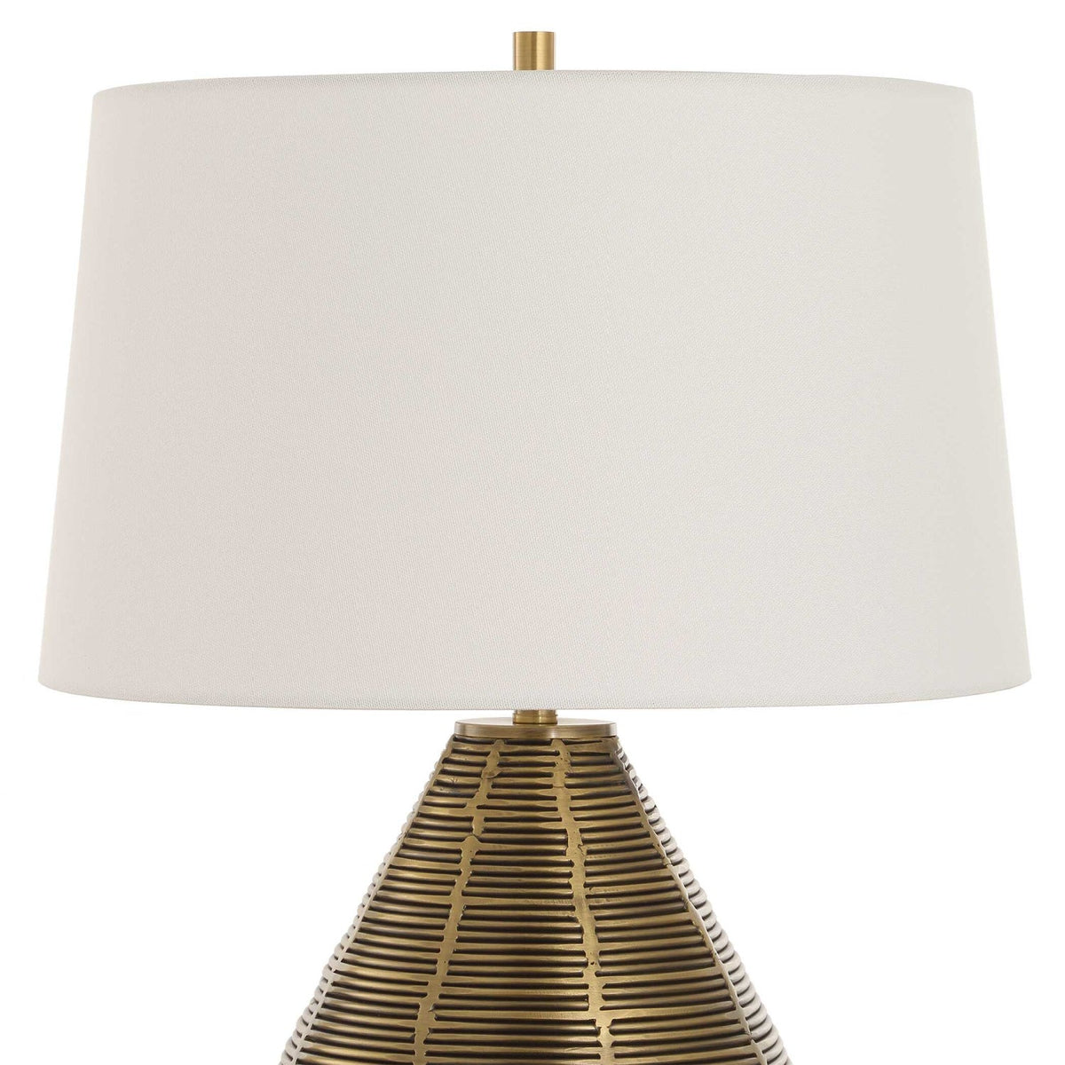 Modern European furniture - Brass Plated Table Lamp by Uttermost Knowles - www.oroa.com