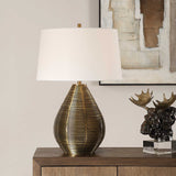Modern European furniture - Brass Plated Table Lamp by Uttermost Knowles - www.oroa.com