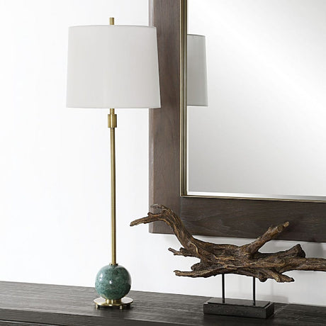 Green Marble Orb Buffet Lamp by Uttermost Bledel, alternate view 7