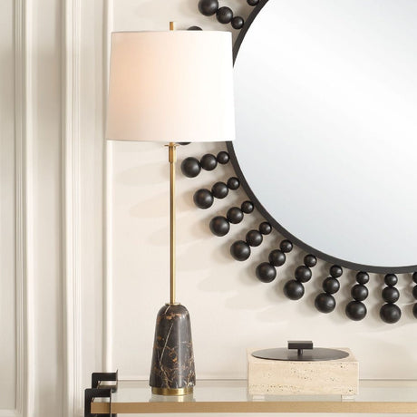 Black Marble Base Buffet Lamp by Uttermost Jenson, alternate view 2