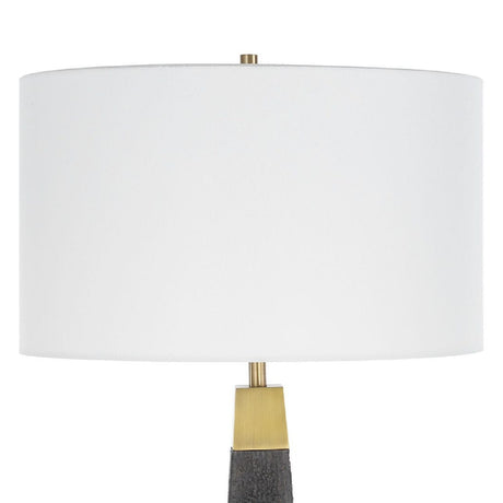 Tapered Burned Wood-Look Floor Lamp by Uttermost Lathey, alternate view 6