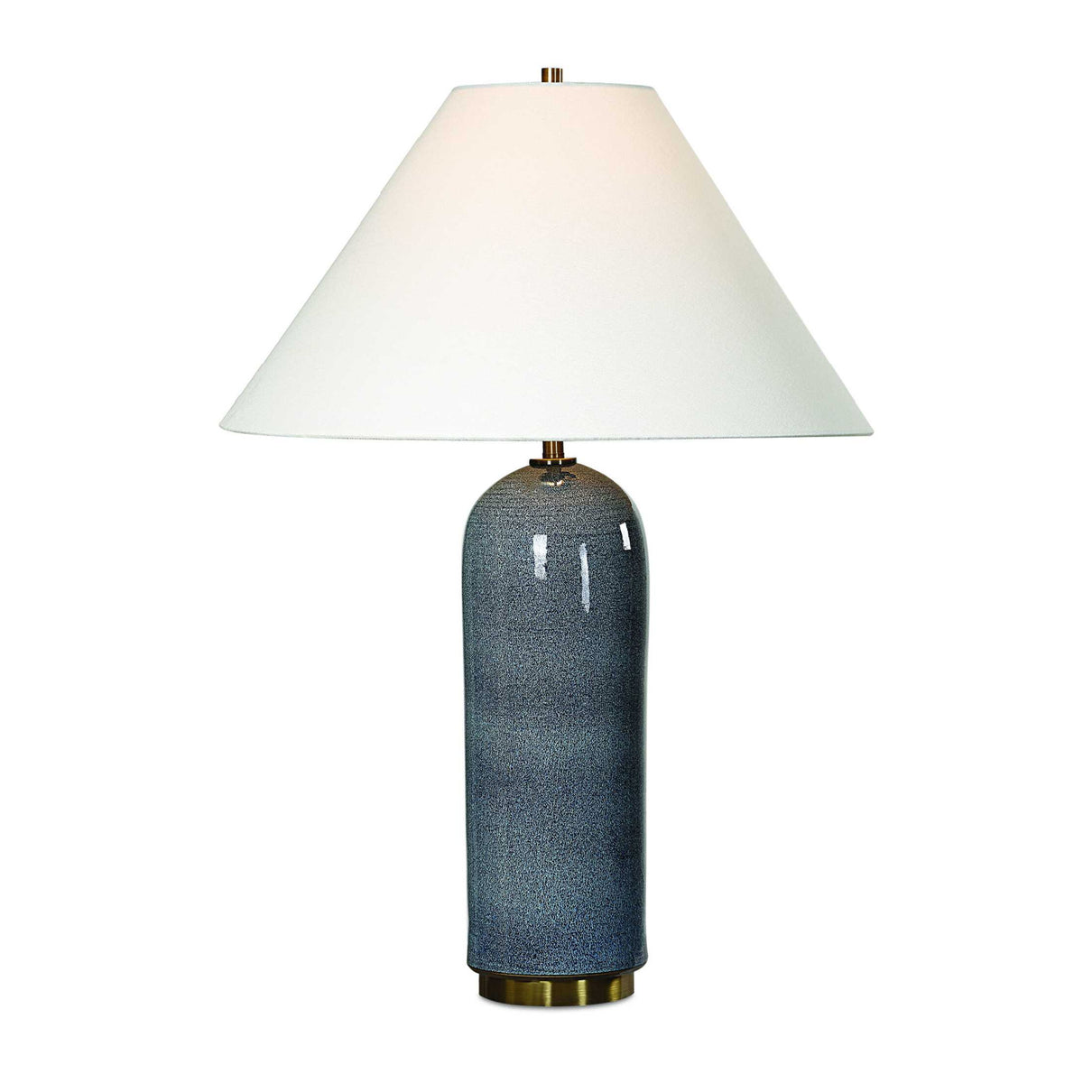 Modern European furniture - Blue Glaze Ceramic Table Lamp - www.oroa.com