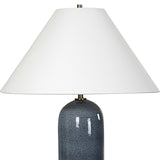 Modern European furniture - Blue Glaze Ceramic Table Lamp - www.oroa.com
