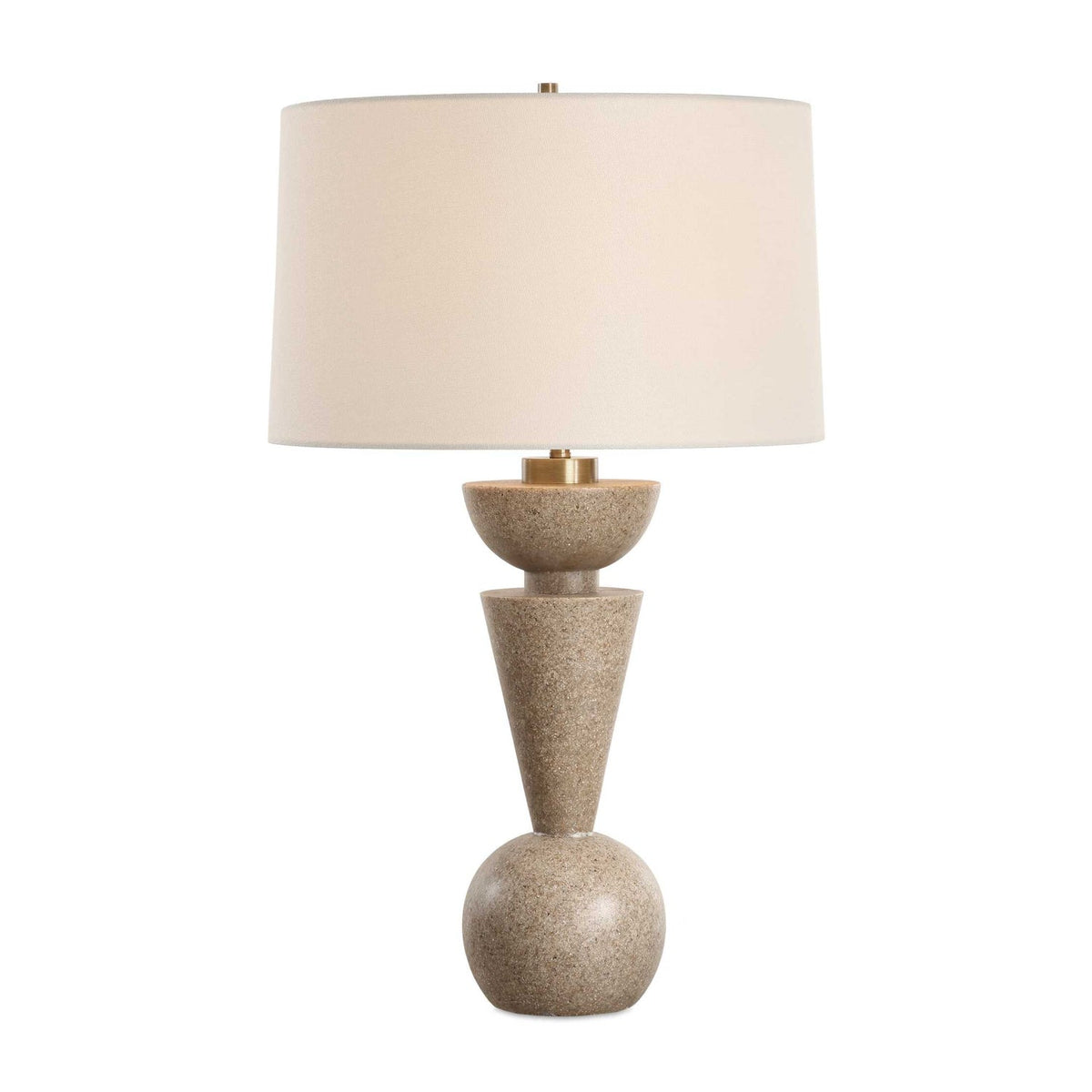 Modern European furniture - Geometrical Stone Table Lamp - www.oroa.com