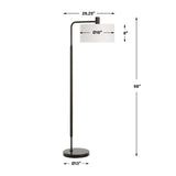 Bronze Steel Floor Lamp by Uttermost Richie, alternate view 4
