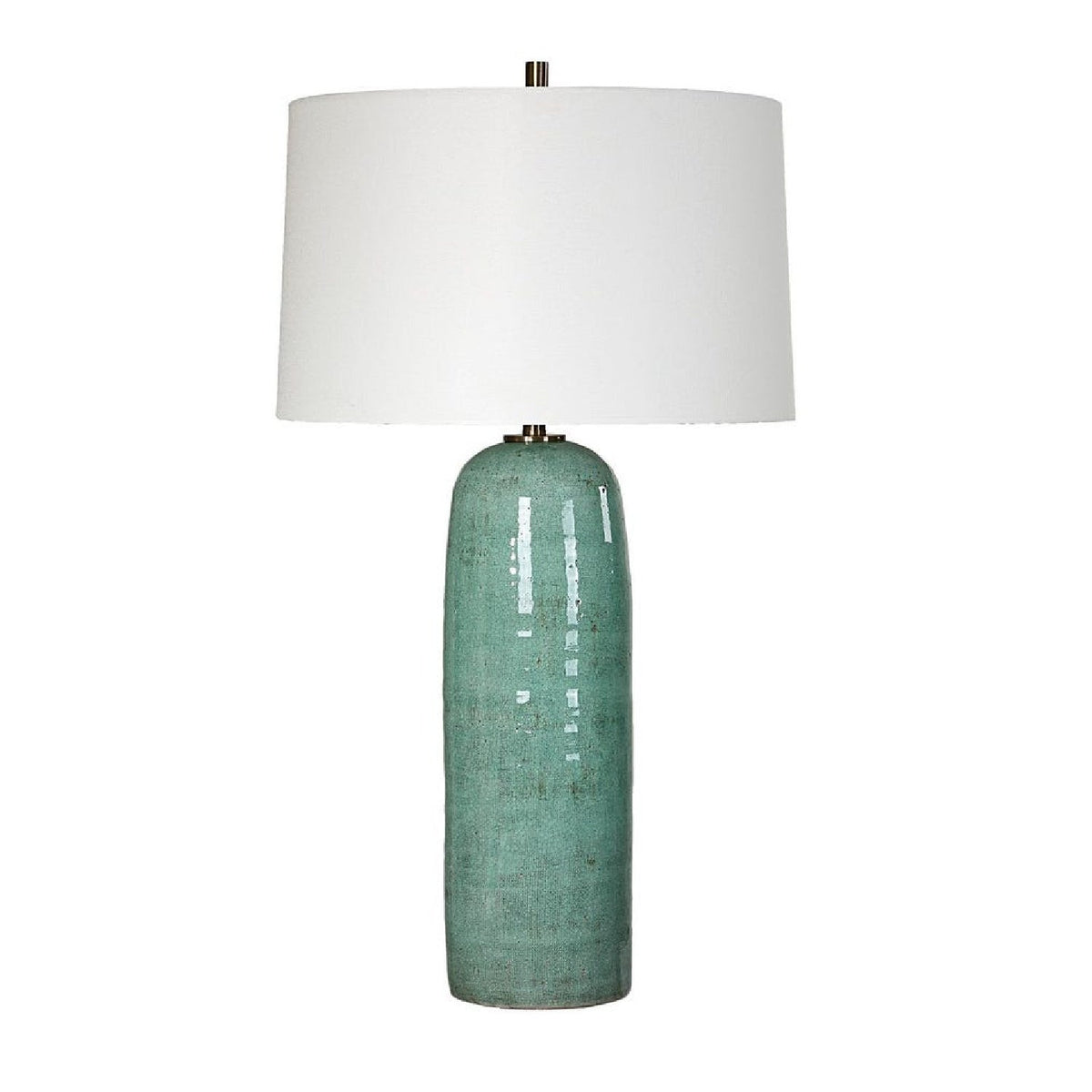 Modern European furniture - Crackled Teal Ceramic Table Lamp by Uttermost Andale - www.oroa.com