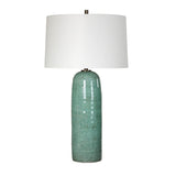 Modern European furniture - Crackled Teal Ceramic Table Lamp by Uttermost Andale - www.oroa.com