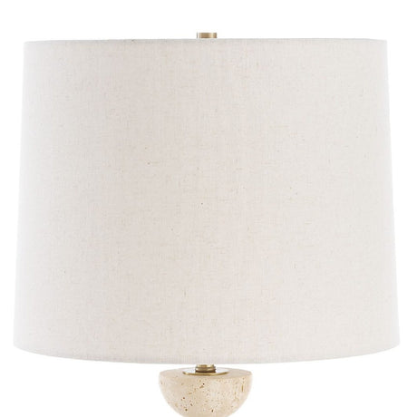 Travertine Accented Buffet Lamp by Uttermost Hemisphere, alternate view 6