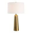 Modern European furniture - Antique Brass Cylindrical Table Lamp - www.oroa.com