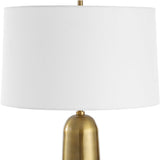 Modern European furniture - Antique Brass Cylindrical Table Lamp - www.oroa.com