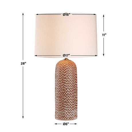 Modern European furniture - Brown Porcelain Table Lamp by Uttermost Maclura - www.oroa.com