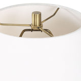 Channeled Brown Porcelain Table Lamp by Uttermost Keoghan, alternate view 6