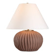 Channeled Brown Porcelain Table Lamp by Uttermost Keoghan