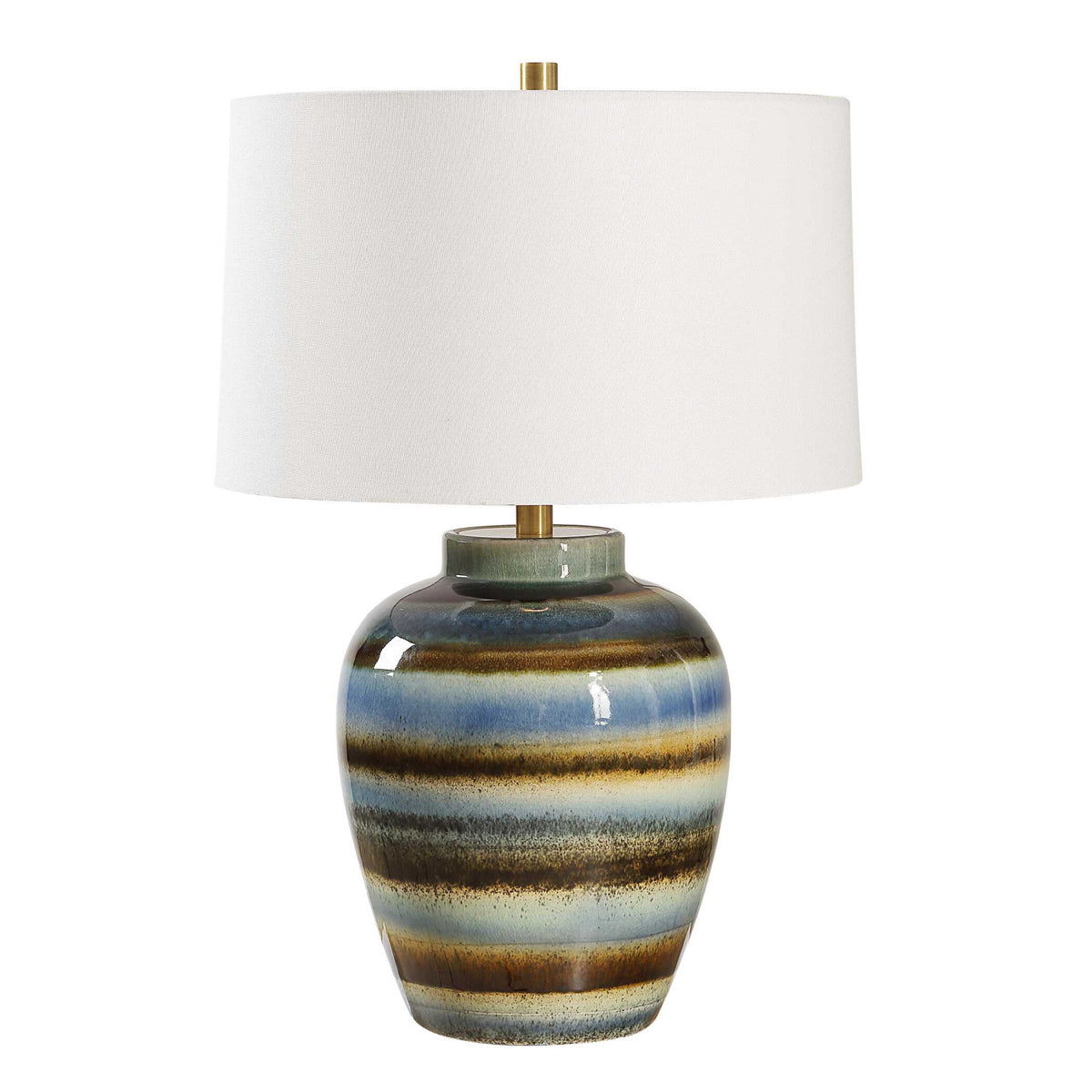 Multi-Toned Ceramic Table Lamp by Uttermost Judarn, alternate view 3