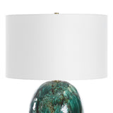 Modern European furniture - Green Dripped Ceramic Table Lamp by Uttermost Ceralene - www.oroa.com