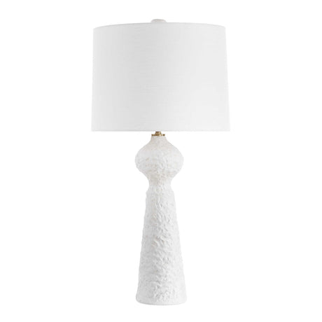 White Coarse Ceramic Table Lamp by Uttermost Sonata, alternate view 3