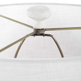 White Coarse Ceramic Table Lamp by Uttermost Sonata, alternate view 5