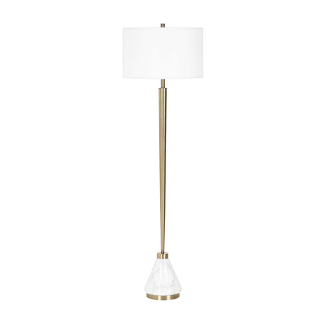 Modern European furniture - Tapered Brass Floor Lamp - www.oroa.com