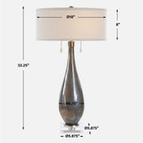 Glass Base Linen Table Lamp | Uttermost Cardoni - www.oroa.com