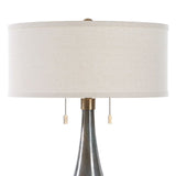 Glass Base Linen Table Lamp | Uttermost Cardoni - www.oroa.com