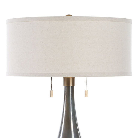 Glass Base Linen Table Lamp | Uttermost Cardoni - www.oroa.com