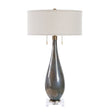 Glass Base Linen Table Lamp | Uttermost Cardoni - www.oroa.com
