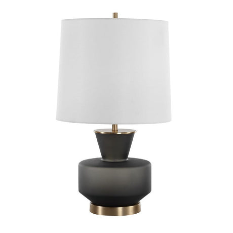 Mid-Century Modern Glass Table Lamp by Uttermost Trentino, alternate view 3
