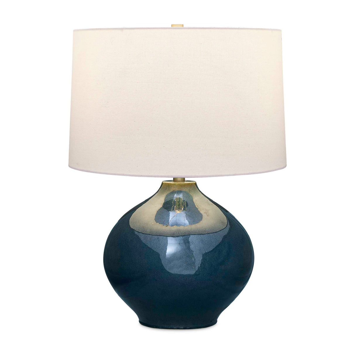 Modern European furniture - Mottled Blue Ceramic Table Lamp - www.oroa.com