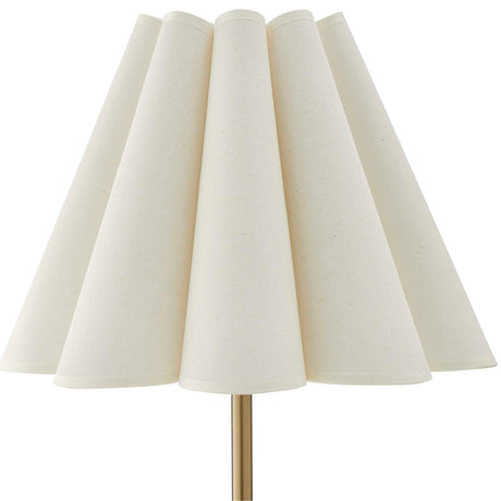 Modern European furniture - White Fluted Fabric Table Lamp - www.oroa.com