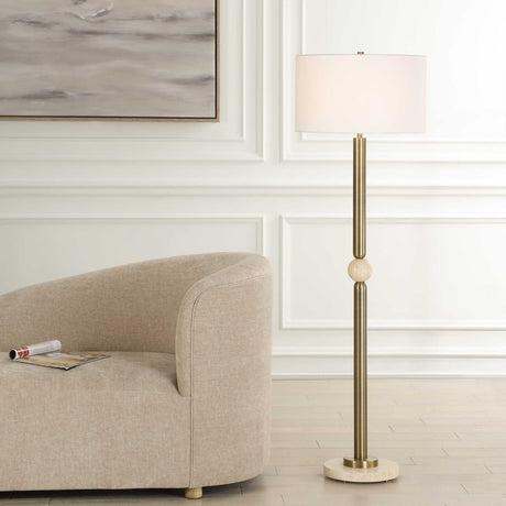 Modern European furniture - Gold Plated Steel Floor Lamp - www.oroa.com