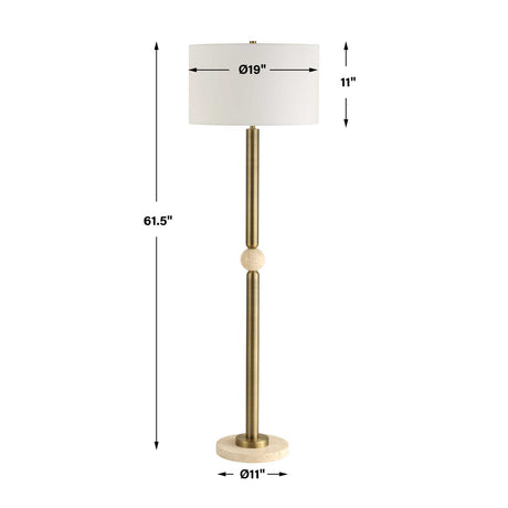 Modern European furniture - Gold Plated Steel Floor Lamp - www.oroa.com