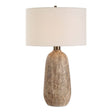 Modern European furniture - Brown Textured Ceramic Table Lamp by Uttermost Napier - www.oroa.com