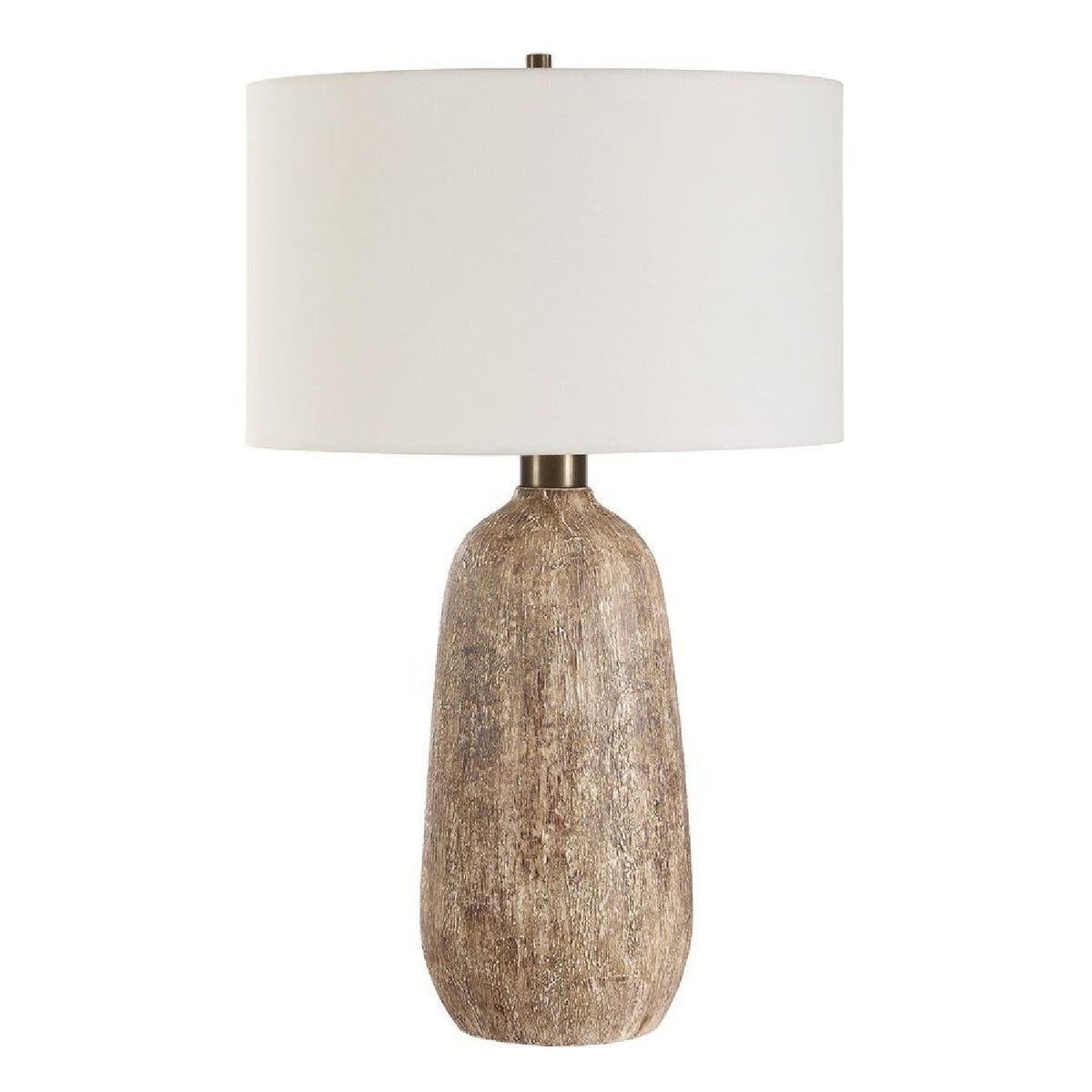 Modern European furniture - Brown Textured Ceramic Table Lamp by Uttermost Napier - www.oroa.com