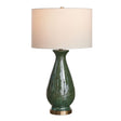  Modern European furniture - Glossy Green Ceramic Table Lamp by Uttermost Colestin - www.oroa.com