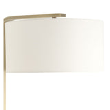 Curved Antique Brass Floor Lamp by Uttermost Laight, alternate view 7
