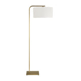 Curved Antique Brass Floor Lamp by Uttermost Laight, alternate view 4