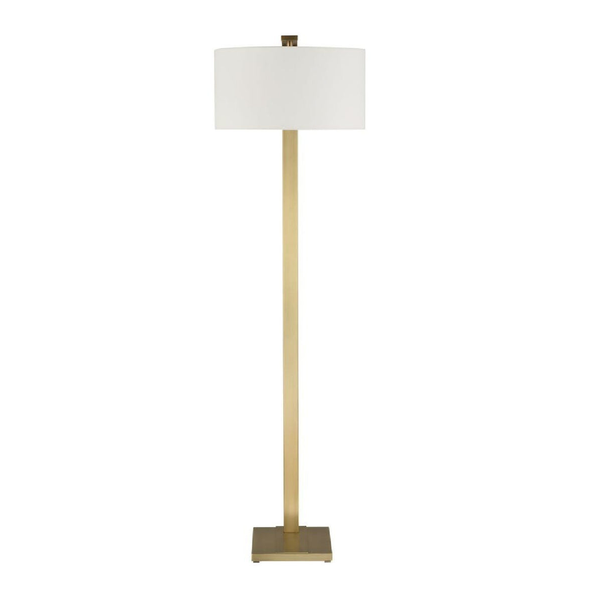 Curved Antique Brass Floor Lamp by Uttermost Laight, alternate view 3