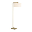 Curved Antique Brass Floor Lamp by Uttermost Laight