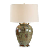 Modern European furniture - Earth-Toned Ceramic Table Lamp - www.oroa.com
