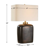 Bronze Ceramic Table Lamp by Uttermost Quentin, alternate view 11