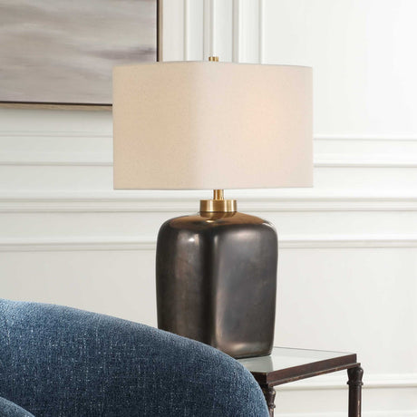 Bronze Ceramic Table Lamp by Uttermost Quentin, alternate view 8