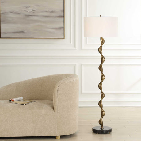 Wavy Bronze Floor Lamp | Uttermost Remolino